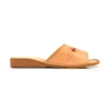 sommer hausschuhe damen mit dekorativer holzperle – Seitenansicht