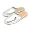 pantoletten damen silber geschlossen modell 121-silver – Hauptansicht