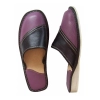 Klassische Pantoffeln Damen mit Ledersohle – Gesamtansicht 143-purple