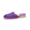 leder pantoffeln für damen violett - 144