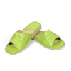 Grün Damen Leder Pantoffeln Sommer 146-green