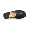 Klassische schwarze Sandalen Kalbsleder – Schrägansicht Modell 147
