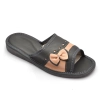 Elegante Pantoffeln Damen Sommer – Schrägansicht Modell 150-beige