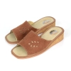 Pantoletten Damen Wildleder Braun – Hauptansicht Modell 164