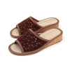 Pantoletten Damen Wildleder Braun – Hauptansicht Modell 164a