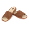 Offene Wildleder Pantoletten Damen – Diagonale Ansicht Modell 166