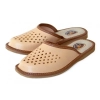 Pantoffeln Für Damen Leder Beige – Hauptansicht Modell 182