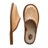 Hausschuhe Damen Leder Beige – Gesamtansicht Modell 182