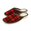 Pantoffeln Damen rot kariert geschlossen – Hauptbild Modell 184