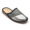 Draufsicht – Silberne Damen Pantoffeln mit ergonomischem Fußbett