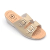 Pantoffeln Damen Keilabsatz - beige 199
