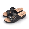 Damen Sandalen Schwarz Pantoletten 199
