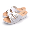 Offene Sommerschuhe Damen Weiß – Modell 199 Gesamtansicht