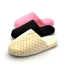 Plüschpantoffeln Damen Schwarz Beige Rosa 51-pd