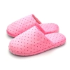 Warme Damenpantoffeln Rosa mit Herzmuster 51-pd
