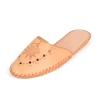 Damen Pantoletten Beige Leder – Gesamtansicht