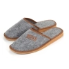Herren Filz Pantoffeln grau 331-felt-pm bequem
