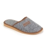 Grau Herren Filzpantoffeln - Hausschuhe 331-felt-pm