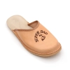 Pantoffeln Herren modern, naturfarbenes Leder – Modell 305-natur-dad