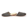 Elegante Herren Pantoletten Natur Leder Farbe Slate-Brown