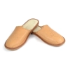 Leder-Hausschuhe Herren Slip-on komfortabel und atmungsaktiv Beige