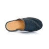Pantoffeln Herren Leder Wildleder Blau Modell AZURE als Weihnachtsgeschenk