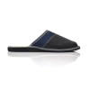 Echtes Leder Hausschuh geschlossene Pantoffeln herrn männer Pantoletten Slipper schwarze mit blau