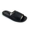 Klassische Ledersandalen für Männer, offene Zehen, schwarz
