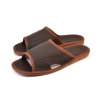 Herren Hausschuhe Leder Mocha Mousse ergonomisch – Gesamtansicht - 342 brown