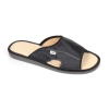 Pantoffeln für Herren Sandalen Leder offen – Seitenansicht - MAST