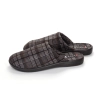Leichte Herren Hausschuhe mit PU-Sohle – Seitenansicht Modell CHECK