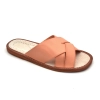 Offene Sandalen Männer Leder für Sommer – schräger Blick Modell CALIX
