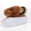 Hausschuhe Damen Lammfell Schwarz 401