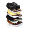 Winter Pantoffeln Warm Schafwolle braun schwarz beige 401