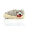 Anthrazit Hausschuhe Unisex aus Wolle Modell 406