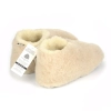 Hüttenschuhe Damen mit Wolle Beige 408