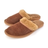 Pantoletten Damen Lammfell Warm Braun 418