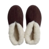 Winter Loafer Hausschuhe Lammfell Braun 431-BA