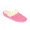 Hausschuhe Damen mit Fellkragen Rosa 434-OBC