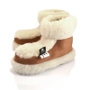 Winterhausschuhe Damen Wolle Braun 435-AL