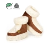 Hüttenschuhe Damen Braun Schurwolle 435-AL