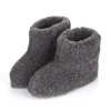 Wollpantoffeln Damen Herren Anthrazit 435-BA