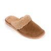 Damen Schlappen mit Fellfutter Braun 437-BROWN-FULL