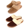 Schlappen Damen Wildleder Braun 437-BROWN-FUL