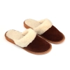 Lammfell Schlappen Damen Braun 437-brown-white