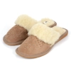 Hausschuhe Damen Leder Beige 437-WOJ