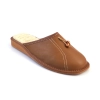 Lederpantoffeln mit Holzperle Damen 442-CA