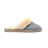 Hausschuhe mit Naturwolle Damen Grau 444-GREY