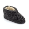 Warme Wollpantoffeln Graphit Damen Herren 450-BA