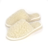 Pantoffeln Damen Schafwolle Weiß 460-WHITE